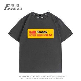 Áo Thun Nam Cotton Hè Với Họa Tiết Thời Tràng Từ Phim Chụp Hình Kodak