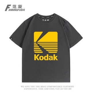 Áo Thun Nam Cotton Hè Với Họa Tiết Thời Tràng Từ Phim Chụp Hình Kodak