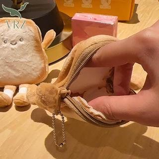 VRZ Sang Trọng Ví Bánh Mì Nướng Bánh Mì Đáng Yêu Mini Đồng Xu Di Động Sang Trọng Thẻ Chìa Khóa Tai Nghe Túi Bảo Quản Ví Mặt Dây Chuyền Móc Khóa Bé Gái Quà Tặng Đồ Chơi HOT