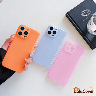Ốp điện thoại siêu mỏng mềm mờ mờ cho OPPO A40 A40M A38 A36 A96 A95 A94 A55 A54 A54S A53 A53S A92 A72 A52 A33 A31 Vỏ màu cam dành cho doanh nhân Vỏ sang trọng màu ngọt ngào dễ thương