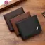 Springevenstar Vintage Ví Da PU Tối Giản Ví Nam Đổi Tiền Túi Đựng Thẻ Tín Dụng Người Quà Tặng Sinh Nhật Springevenstar