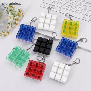 9 phím Bàn phím cơ Máy kiểm tra trục Bàn phím ngón tay Đồ chơi chìa khóa Giảm căng thẳng Fidget Nút Đồ chơi Keycap Móc khóa Quà tặng Đẹp