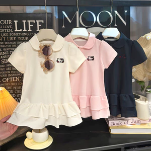 Váy Trẻ Em Mùa Hè Phong Cách Mới Phong Cách Hàn Quốc Đầm Bé Gái Thời Trang Mùa Hè 73-130 Size DF99