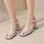 VNMZG34-39 Size Lớn Dép Phong Cách Mới Dây Đeo T-Buckle Lưng Trống Vuông Baotou Thời Trang Đơn Giản Đi Lại Giày Nữ Phù Hợp Với