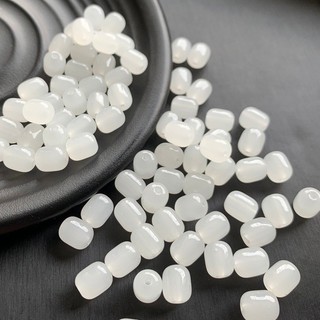 ((50 Miếng) Ngọc Hetian Hạt Cũ và Bàn Tính 8mm & 10mm - Tự Làm Vòng Cổ và Vòng Tay