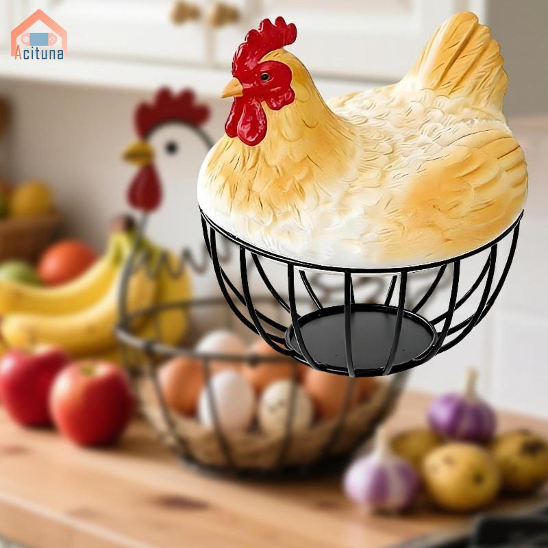 Giỏ Trứng Mặt Bàn Tổ Chức Để Tập Hợp Trứng Tươi Hộp Đựng Có Nắp Đựng Trứng Cho Rau Củ Đồ Dùng Nhà Bếp Bát Ăn