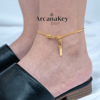 Dây chuyền vuông phong cách Hàn Quốc, trang sức mùa hè đơn giản và sang trọng [ArcanaKey]