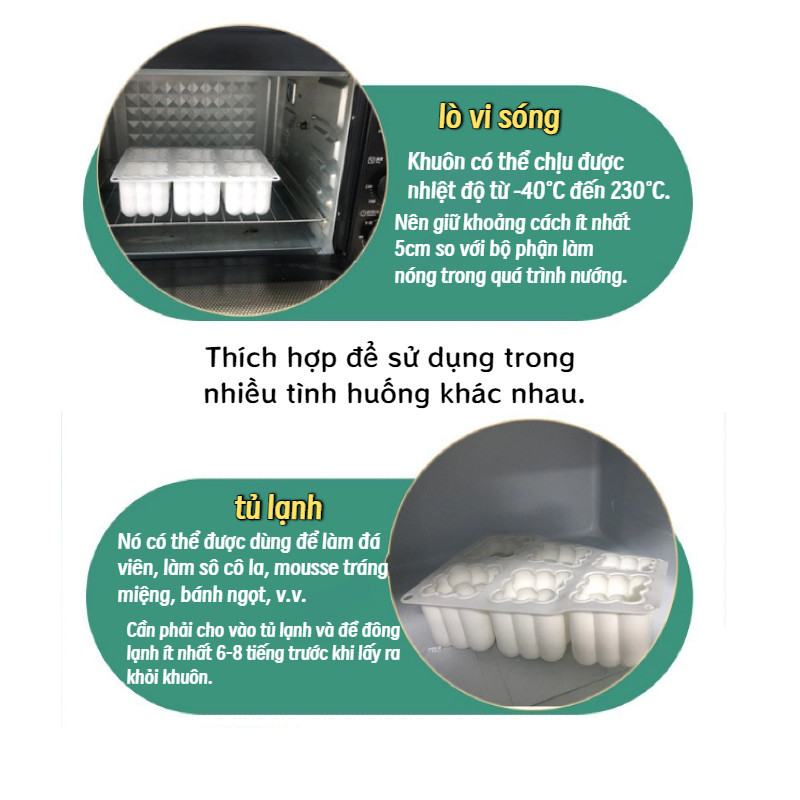 Khuôn Làm Bánh Mousse Charlotte-Silicon Thực Phẩm Cao Cấp, Kết Cấu Cuộn Dây Chịu Nhiệt, Tái Sử Dụng