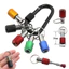 Dụng cụ đựng 5 mũi vít khoan inox kèm móc khóa Bộ Đầu Giữ Vít, Đầu Giữ Vít, Thép Không Gỉ, Bộ 05 Đầu + 1 Móc, Đa Năng