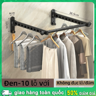 Giá phơi không đinh thép carbon chịu lực mạnh Sào Phơi Quần Áo, Thép Carbon (Thanh), Móc Phơi Đồ, Gắn Tường / Dán Tường