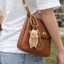 KANGN Mặt Dây Chuyền Mèo Bằng Gỗ Thủ Công, Túi Trang Trí Tiền Bắt Mèo Móc Khóa, Tua Rua Retro Chất Liệu Bằng Gỗ Túi Mặt Dây Chuyền
