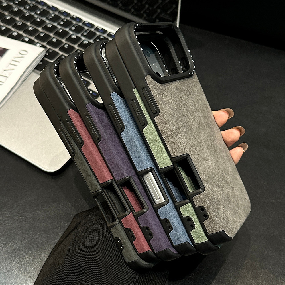 Ốp Điện Thoại Da Nhung Hươu Cho iPhone 17 Pro Max 16 15 14 13 Vỏ Bảo Vệ Chống Sốc