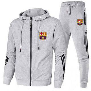 Men's Sport Suit Sportswear Running Slim Spring and Autumn Leisure Hooded Fashion Sweater Two-Piece Men's Clothing GfCw