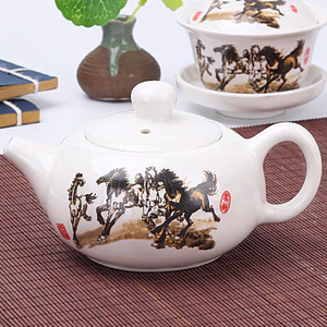 Ngọc Sứ Ấm Trà Ấm Trà Bộ Hộ Gia Đình Gốm Đơn Ấm Siêu Tốc Lớn Nhanh Trà Đen Làm Tàu X58S