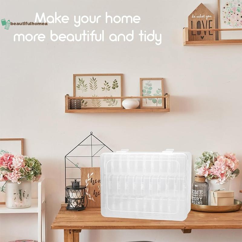 Hộp lưu trữ thêu DIY BeautifulHomeA, Hộp đựng đồ trang sức nghệ thuật làm móng bằng đá khảm, Hộp lưu trữ đa chức năng VN