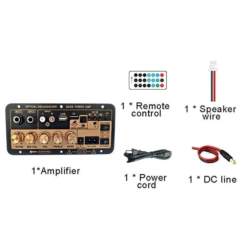 Bán chạy【HCM/24H】Bo mạch loa D50 Bluetooth 4.2 30-120w cho Loa gia đình, Karaoke DIY, Bộ khuếch đại âm thanh