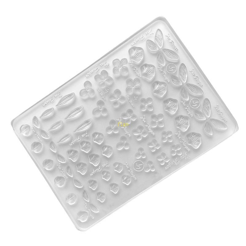 Khuôn silicon hình bướm và lá 3D, phù hợp cho nghệ thuật làm móng chuyên nghiệp