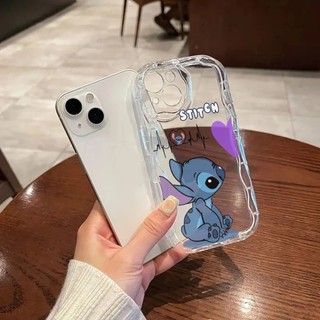 Ốp điện thoại Stitch Angel Couple Love Wave Cho Samsung Galaxy S25 Ultra S25 Plus S25 FE A17 M17 A07 A32 A37 A57 A16 A06 Vỏ Sóng 3D Ốp điện thoại Mềm