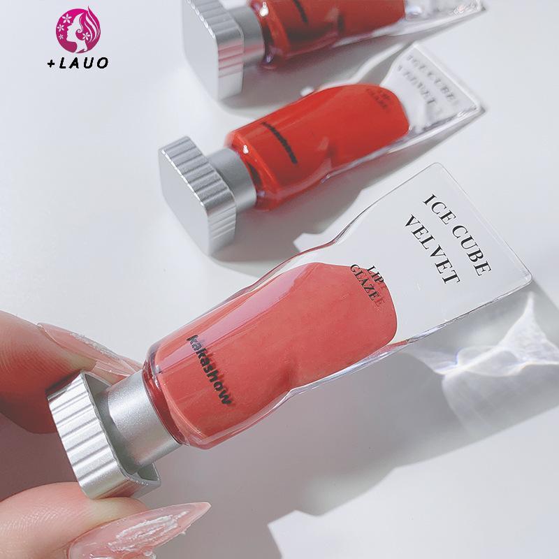 Springevenstar Lce Crystal Matte Lip Gloss Son môi dưỡng ẩm lâu trôi Trang điểm bóng cho quà tặng Sản phẩm trang điểm Chăm sóc môi Springevenstar