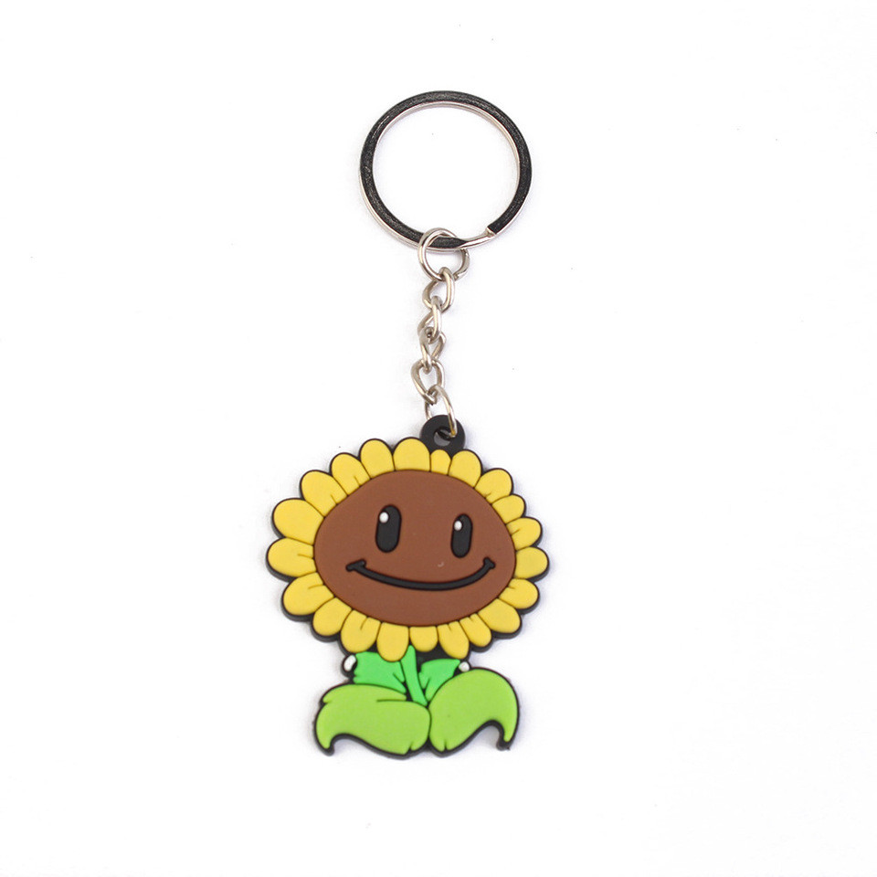 Plants Vs. Zombies Cartoon Anime Series Unisex PVC Keychains, Backpack Keychains, Car Decoration Products, Birthday Gift