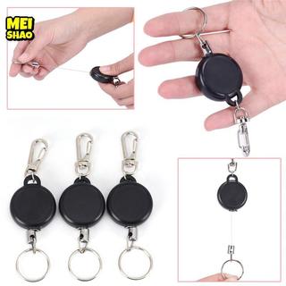 MeiShao Có Thể Thu Vào Cuộn Dây Thép Rút Dây Đai Nhẫn Huy Hiệu Vượt Qua Giá Đỡ Thẻ ID