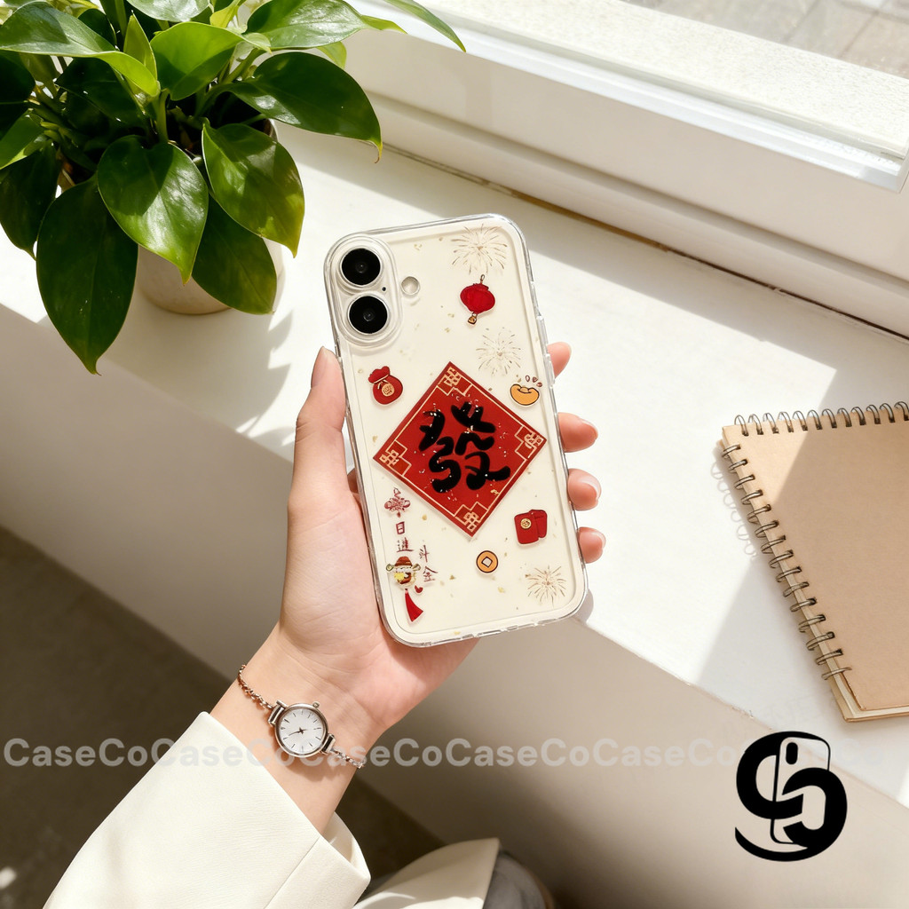 Ốp Lưng Cho Oppo A6pro A55 A3X A5ipro A5X A3Pro A5Pro A5 A18 A60 A15 A38 A57 reno 13 14F Bìa mềm Tết Làm Giàu 2026