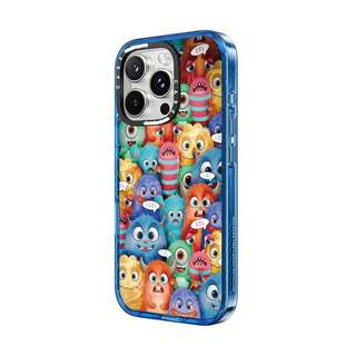 CASECASE X Nhiều Màu Sắc Quái Vật Bầu Trời Màu Xanh Trong Suốt Cứng Hút Từ Tính Tác Động Dành Cho Apple IPhone 12 13 14 15 16 17 Pro Max Air Plus Có Hộp