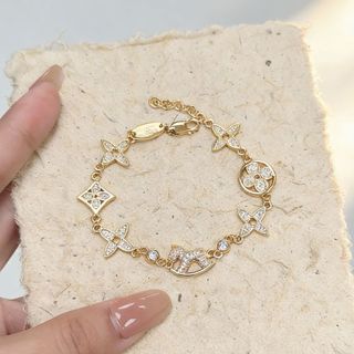 Vòng Tay Nữ Full Kim Cương Phong Cách Trung Hoa Mới, Sang Trọng và Lấp Lánh