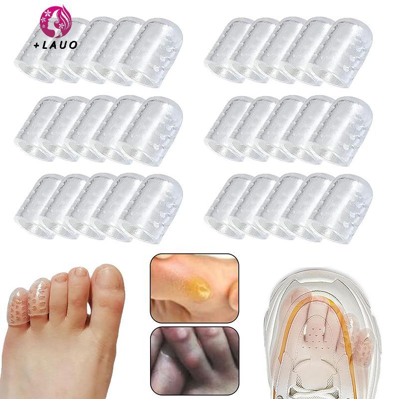 Springevenstar 2-100 Chiếc Silicone Chống Trầy Xước Ngón Chân Gel Thoáng Khí Mũi Mũ Có Chăm Sóc Bàn Chân Đầu Ngón Tay Độ Đàn Hồi Ngăn Ngừa Vỉ Springevenstar
