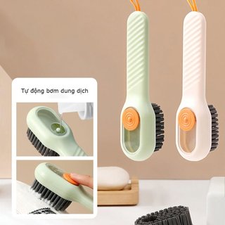 Bàn Chải Chà Giày Tự Động Tay Cầm Dài Lông Mềm Đa Năng Có Khay Đựng Dung Dịch - SUNND