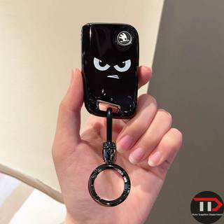 Vỏ chìa khóa xe Skoda TPU Thích hợp cho Clear / Komik / Clear / Speedy / Crystal / Clear / Clear / Xindong