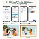Khung ảnh kỹ thuật số bằng kim loại WiFi ARZOPA 10.1 ", Màn hình cảm ứng HD IPS, Dễ dàng chia sẻ ảnh / video qua ứng dụng miễn phí, Khung quà tặng thông minh tùy chỉnh cho gia đình - Vàng D10 — ảnh 8