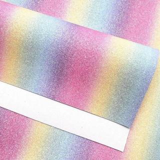 Vải ủi đậu Long lanh Gradient Rainbow