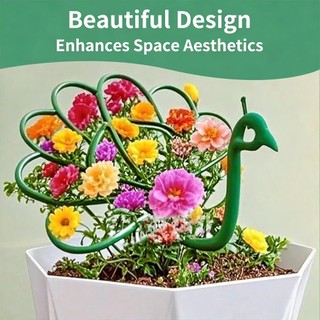 Trellis hình con công OUSXA, Giá đỡ chậu ngoài trời Hỗ trợ cây trồng, Khung gậy Hỗ trợ cây đứng Hoa sân