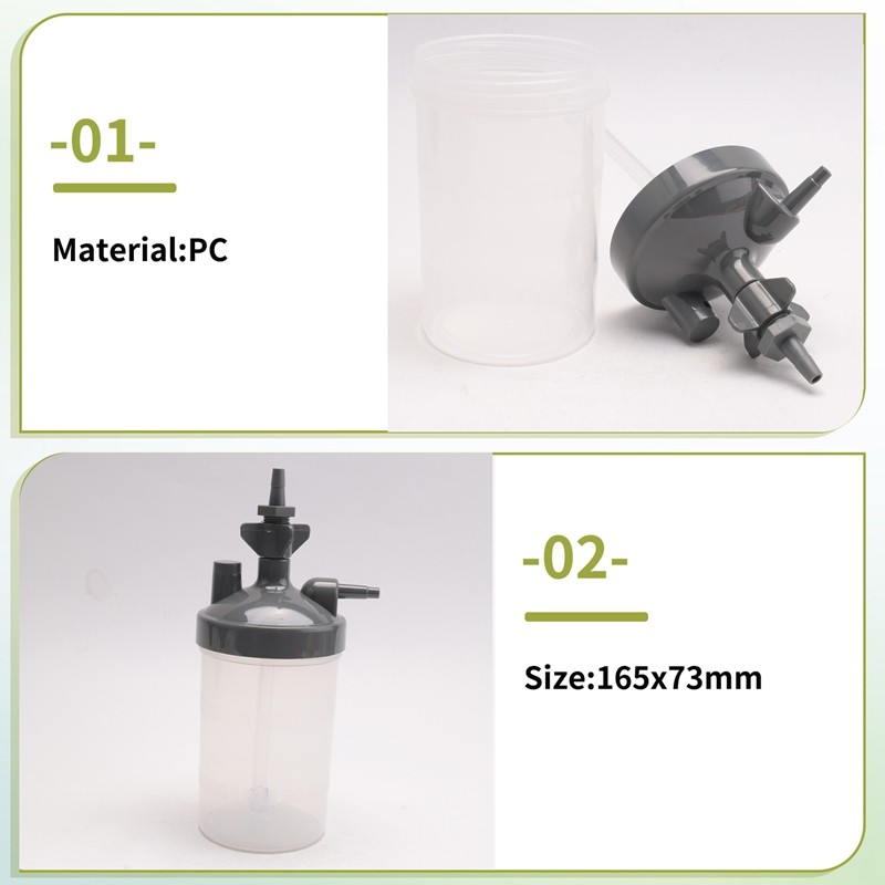 Máy Tạo Độ Ẩm Bình Nước Cho Máy Tạo Độ Ẩm Oxy Tập Trung Chai Cốc Máy Tạo Oxy Phụ Kiện