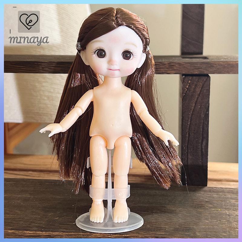[MINAYA] 1 Búp Bê 16cm Với Biểu Hiện Khác Nhau, Búp Bê BJD 1 / 8 Dễ Thương, 13 Khớp Di Chuyển Được Búp Bê Bé Gái Đồ Chơi VN
