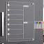 Lịch hàng tuần tủ lạnh DONOVANQQ Lịch hàng tuần, Công cụ lập kế hoạch hàng tuần bằng Acrylic trong suốt có thể tái sử dụng, Tủ lạnh đa chức năng Không khung có thể tháo rời Bảng ghi nhớ có thể xóa được Nhà bếp