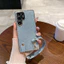 Ốp Điện Thoại Mạ Điện Sang Trọng Cho OPPO A3X A3PRO A5X A5PRO A6X A6PRO A18 A38 A80 A96 A76 A79 A98 FIND X5PRO Thời Trang Có Dây Đeo Cổ Tay Thiết Kế Độc Đáo Lấp Lánh Vỏ Chống Sốc