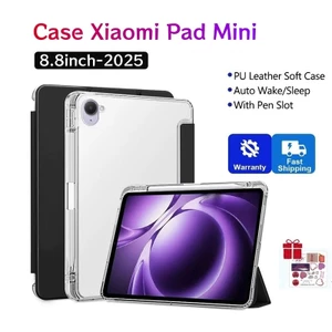 Dành Cho Xiaomi Pad Mini 8.8 inch 2025 Ốp điện thoại Có Khe Cắm Bút Vỏ Bảo Vệ Từ Tính Cho Xiaomi Pad Mini Cover Có Mặt Sau Trong Suốt Xiaomi Mini Pad 8.8 "