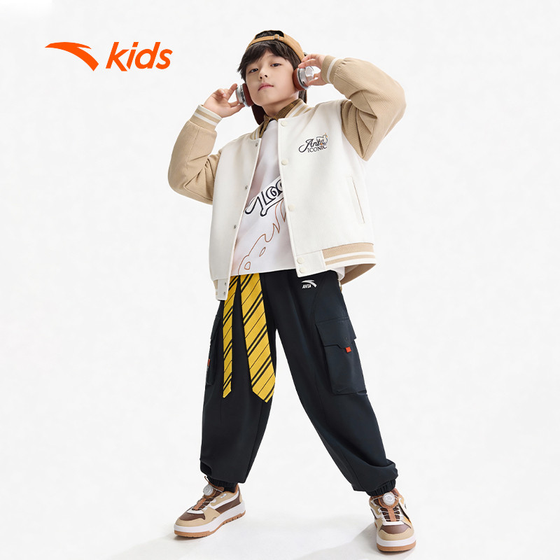 ANTA Kids Áo Khoác Boomber Thời Trang Bé Trai 3526A8709