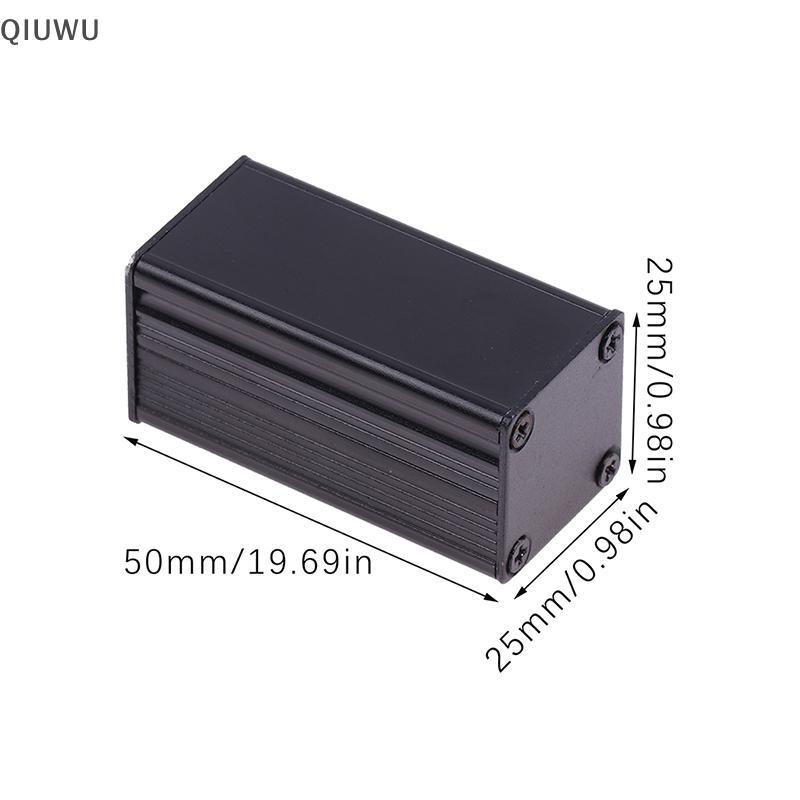 Vỏ nhôm QIUWU Hộp dự án điện tử ép đùn DIY 25x25x50mm cho các đơn vị cấp nguồn.