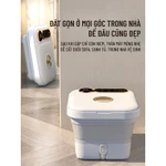 Bồn Ngâm Chân Massage Wisezen Gấp Gọn Massage Ngâm Chân Hồng Ngoại Sục Khí Con Lăn Massage Tự động Bảo Hành 12 Tháng — ảnh 8