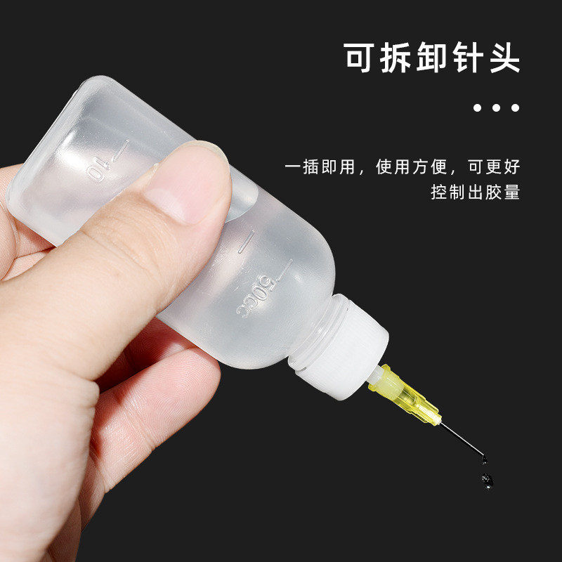 Chai Pha Chế Công Nghiệp Có Kim Pha Chế Nồi Pha Chế Nồi Dầu Nhỏ Chai Nhựa Sắc Nét Chai 50cc