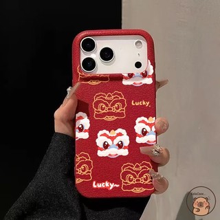Dành Cho OPPO Find X9 X8s Plus X8 X7 Reno 6 5 5K 4Z K13 Turbo Pro R17 R15 F11 Ốp Điện Thoại 2026 Tết Nguyên Đán Rượu Vang Đỏ Vàng Đánh Thức Sư Tử Khiêu Vũ Hoạt Hình Dễ Thương Vỏ Màu Đen