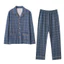 Shop Bộ Đồ Ngủ Dài Tay Nam Xuân Thu Giả Cotton Cao Cấp Kiểm Tra Phù Hợp Với Kích Thước Plus Thường Ngày Có Thể Mặc Bên Ngoài Quần Áo Gia Đình