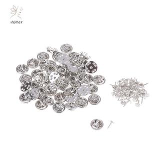 Hộp 50 bộ phụ kiện trang sức kim loại gồm chốt, trâm và huy hiệu giá đỡ ve áo cho làm thủ công.
