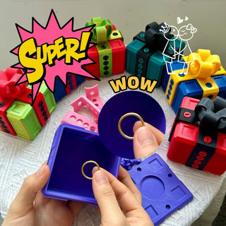 Sáng Tạo Giáng Sinh 3D In Quà Tặng Vít Có Thể Tháo Rời Hộp Quà Giáng Sinh Giả Bất Ngờ Trừu Tượng Hộp Đồ Chơi
