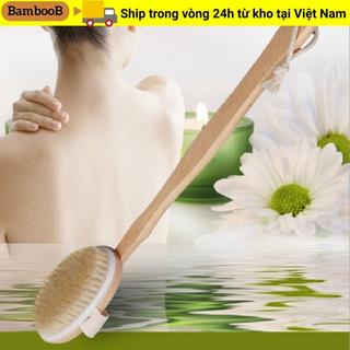 Máy chà sàn tắm BAMBOOB Tắm lông tự nhiên Máy mát xa toàn thân da khô