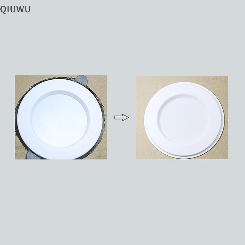 QIUWU LED Spotlight Downlight O Ring Bộ chuyển đổi vòng chụp đèn trắng Miếng đệm giấu miếng đệm Shims Vòng đệm mở rộng Đế đèn.