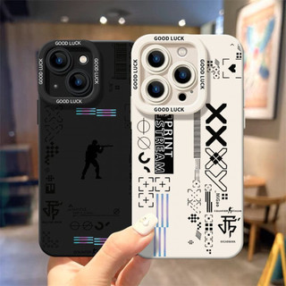 Ốp điện thoại CSGO Printstream cho iPhone 17 / 16 / 15 / 14 / 13 / MINI / 12 / 11 / Pro MAX / X / XS / XR / 7 / 8 / 6 Vỏ bảo vệ toàn diện bằng silicon lỏng chống sốc và chống rơi